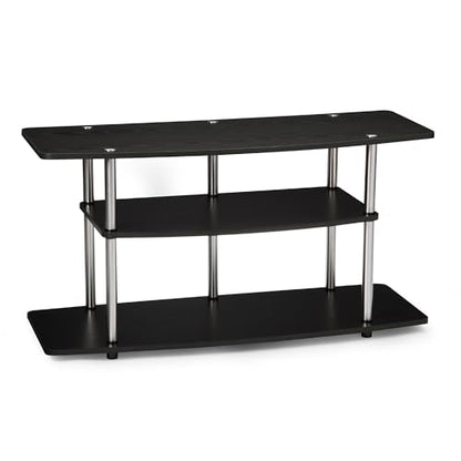 Designs2Go No Tools 46 inch 3 Tier Wide TV Stand, Black