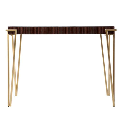 40 inches Long Brodkirk Console Table, Contemporary, Entryway Room with Open Concept Living Space Transitional Style, Brown