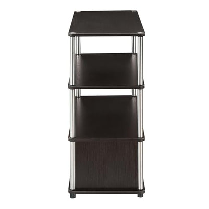 Designs2Go Highboy TV Stand with Storage Cabinets and Shelves for TVs up to 40 Inches, Espresso