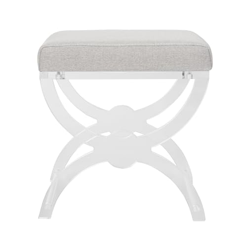 Safavieh Home Collection Delfina Clear Acrylic Ottoman