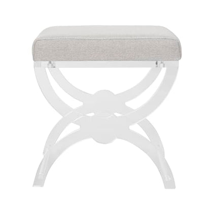 Safavieh Home Collection Delfina Clear Acrylic Ottoman