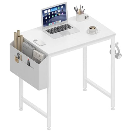Small White Desk for Small Spaces, view 2