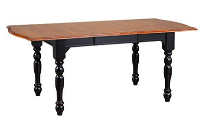 Black Cherry Selections Dining Table Set, Antique