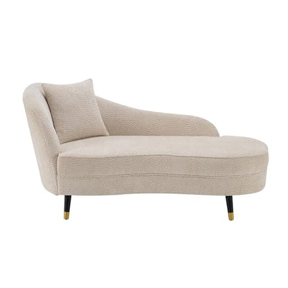 Harlow Velvet Upholstered Chaise Lounge Chair Indoor, view 5