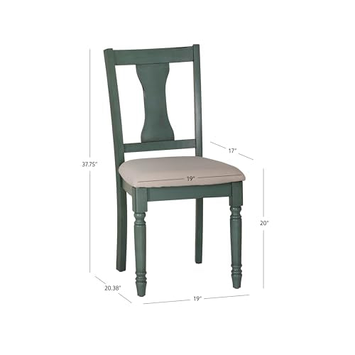 Powell Furniture Willow, Teal Blue, Set of 2 Side Chair