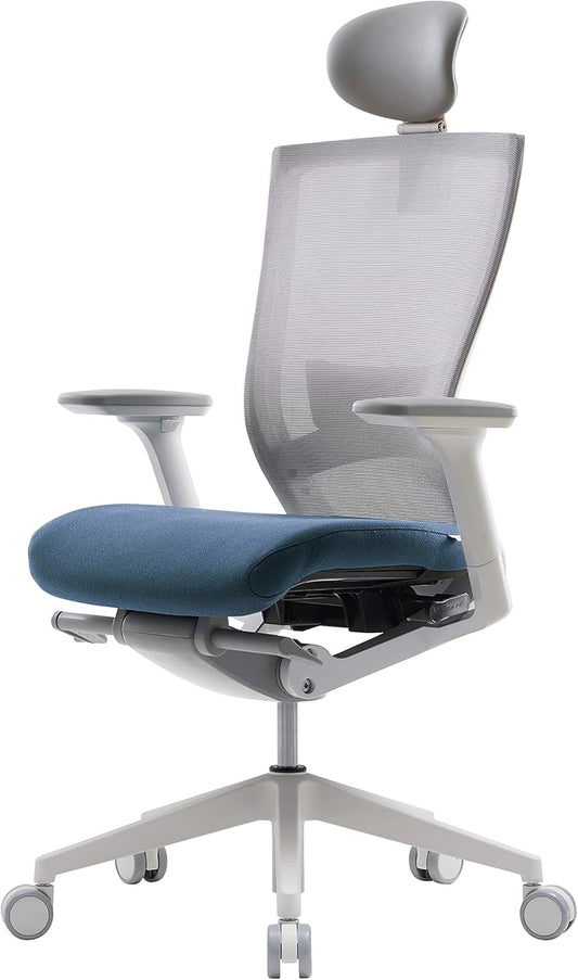 T50 Ergonomic Office Chair : High Performance Home Office Chair with Adjustable Headrest, Lumbar Support, 3D Armrest, Seat Depth, Mesh Back Computer Chair, Alternative Gaming Chair (Black)