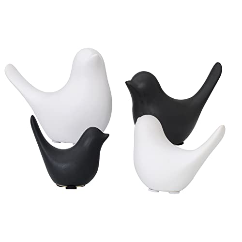 Small Birds Statues Black Modern Farmhouse Decor Deals, Farmhouse Decor for Kitchen Counter, Bathroom Shelf, Living Room, Office Sculpture, Knick Knacks for Shelves