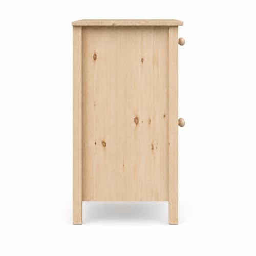 44" Wide Solid Pine Shaker Sideboard Buffet Cabinet — 2 Doors with Adjustable, view 5