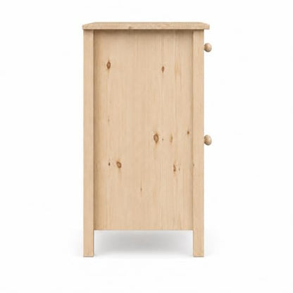 44" Wide Solid Pine Shaker Sideboard Buffet Cabinet — 2 Doors with Adjustable, view 5