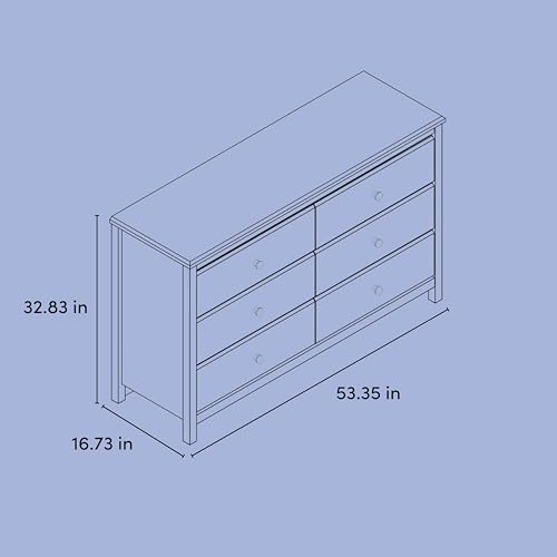 Alpine 6-Drawer Dresser, Driftwood, view 4