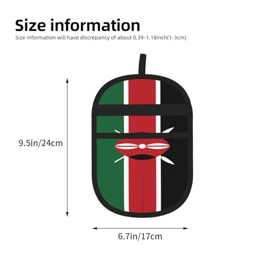 Flag of Kenya Print Pet Hair Remover Glove, view 4