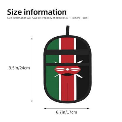 Flag of Kenya Print Pet Hair Remover Glove, view 4