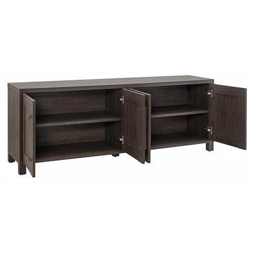 Rectangular TV Stand for TV's up to 80" in Alder Brown, TV Stands for the Living Room