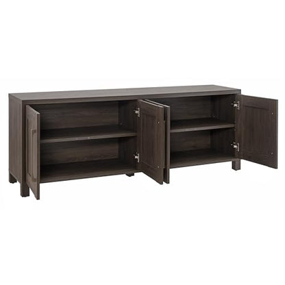 Rectangular TV Stand for TV's up to 80" in Alder Brown, TV Stands for the Living Room