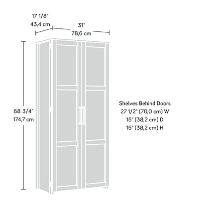 HomePlus Storage Cabinet/ Pantry cabinets, White finish
