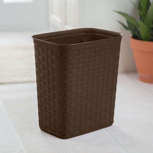 10346P06 Wastebaskt Weave Espresso