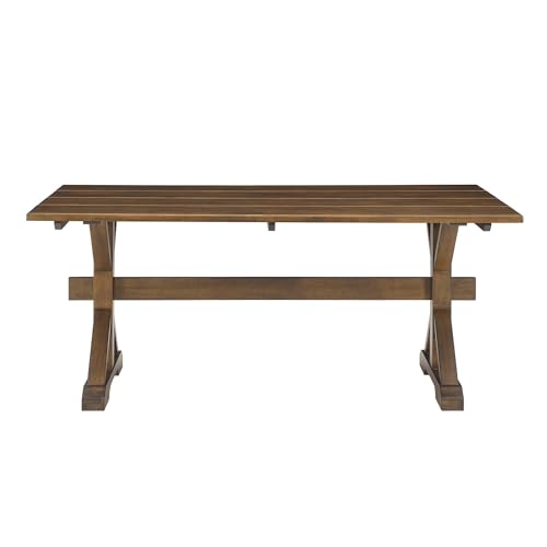 Windchime 71Inch Dining Table Solid Wood Walnut Finish Modern Kitchen Room Entertaining Home Furniture Quality Stylish Elegant Durable Refined Versatile Contemporary