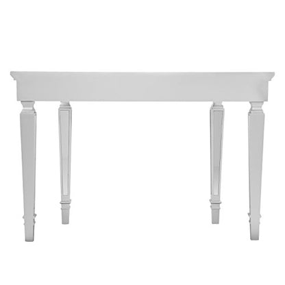 Glenview Glam Mirrored Console Table - Matte Silver - Transitional Design - Ideal for Entryway, Living Room (CK3633)