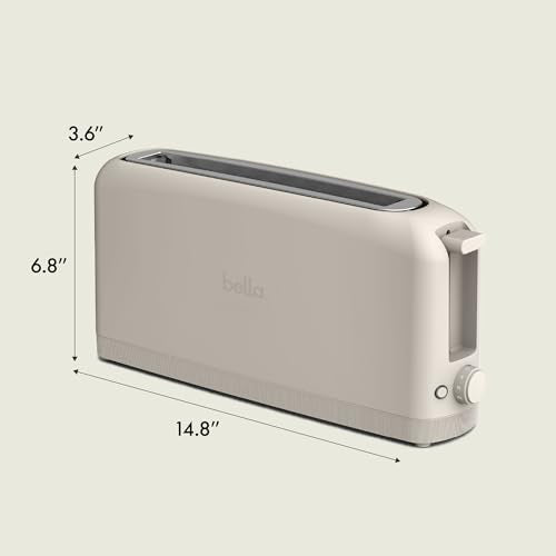 Fits-Anywhere™ 2-Slice Slim Toaster, Long Slot & Extra Wide, Oatmilk, view 3