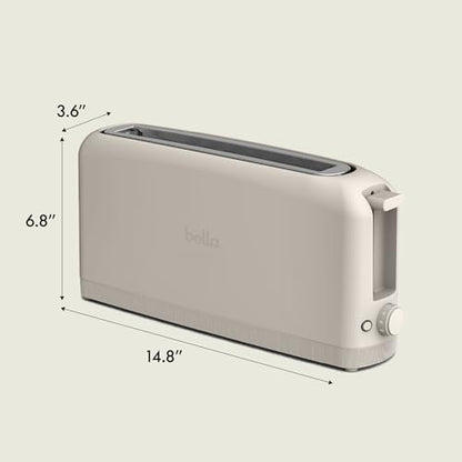 Fits-Anywhere™ 2-Slice Slim Toaster, Long Slot & Extra Wide, Oatmilk, view 3