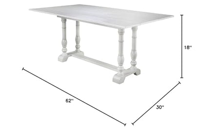 SEI Furniture Edenderry Farmhouse Folding Console Dining Table
