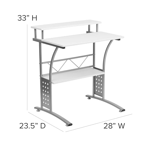 Clifton White Computer Desk 28 Inch