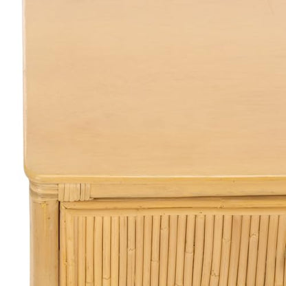 SAFAVIEH Furniture - Imari Nightstand - Natural Rattan & Solid Wood - Handwoven Nightstand with Drawer & Shelf Storage for Bedroom & Guest Room, 20" W x 22.4" D x 25.5" H (NST6000A)