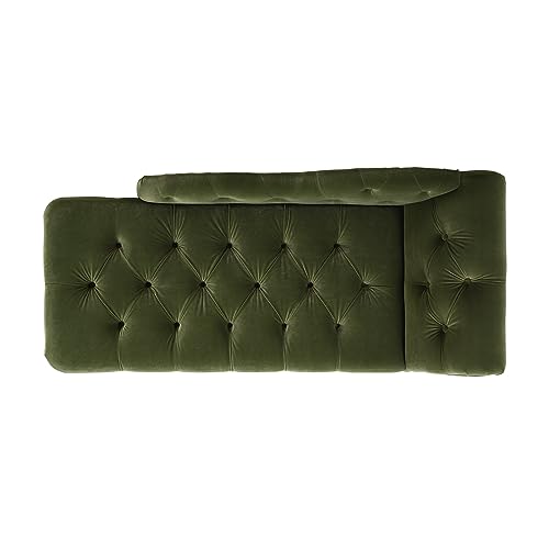 Jennifer Taylor Samuel Tufted Chaise Lounge (Olive Green Performance Velvet), view 7