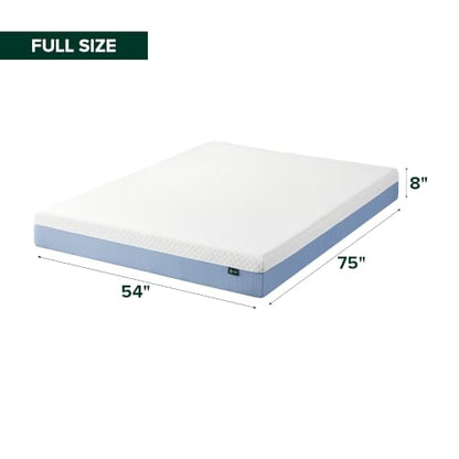 8 Inch Full Cooling Essential Memory Foam Mattress, Medium Feel, view 3