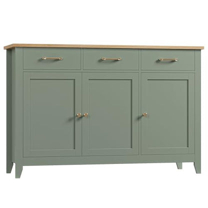 47" W Kitchen Buffet Sideboard Cabinet with Storage Drawers, Green, view 2