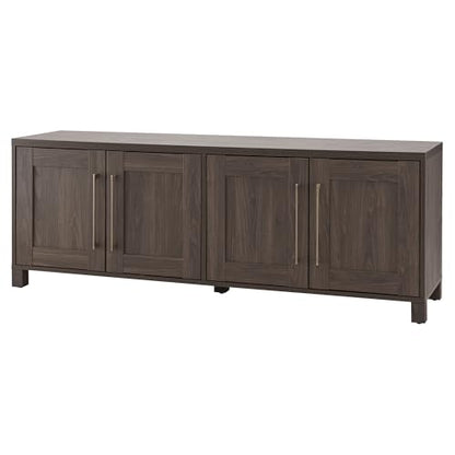 Rectangular TV Stand for TV's up to 80" in Alder Brown, TV Stands for the Living Room