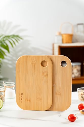 2 PCs Berkvee Small FSC-CERTIFIED Bamboo Wood Cutting Board Set – Mini, view 6