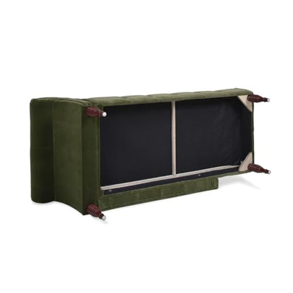 Jennifer Taylor Samuel Tufted Chaise Lounge (Olive Green Performance Velvet), view 8
