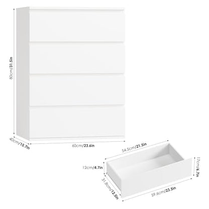 White Dresser, Dresser for Bedroom, Small Dresser Chest of Drawers, view 4