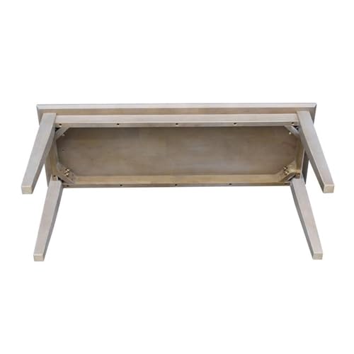International Concepts Shaker Styled Bench, Washed Gray Taupe