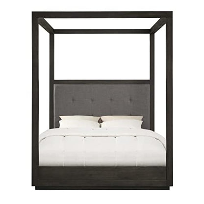 Solid-Wood Canopy Bed, California King, Oxford - Dolphin