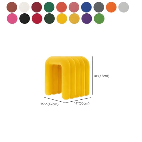 Modern Flannel Pouf Ottoman Footrest - Comfortable Upholstered Foot Stool for Living Room & Bedroom Decor, Stylish Corner Seat Furniture