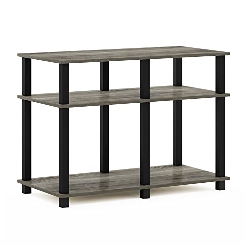 Romain Turn-N-Tube Stand for TV up to 40 Inch, 40-Inch, French Oak/Black