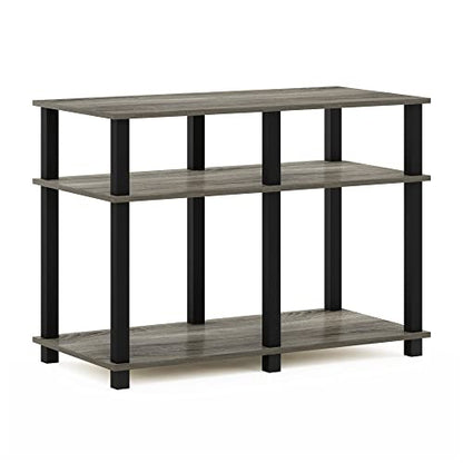 Romain Turn-N-Tube Stand for TV up to 40 Inch, 40-Inch, French Oak/Black