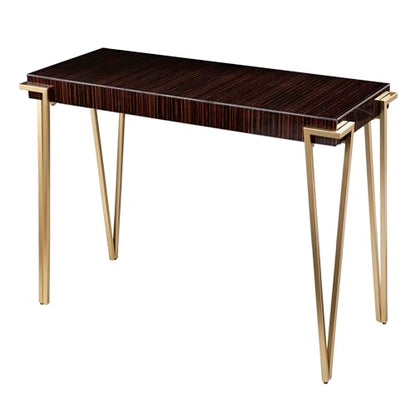 40 inches Long Brodkirk Console Table, Contemporary, Entryway Room with Open Concept Living Space Transitional Style, Brown