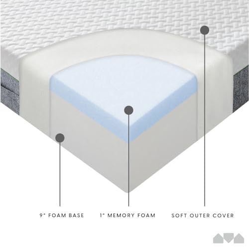 10-Inch Memory Foam Queen Size Mattress, Pressure-Relieving, view 5