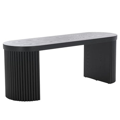 SAFAVIEH Home Collection Enoki Black Oval Top Bench