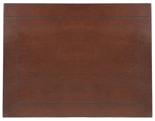 SAFAVIEH Furniture - Halle 3-Basket Side Table - Cherry - Solid Wood - Coastal Basket Storage Design - Ideal for Living Room, Entryway, 17.5"W x 13.5"D x 29.5"H - Fully Assembled (AMH5738C)