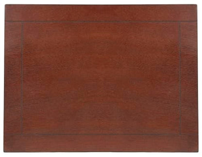 SAFAVIEH Furniture - Halle 3-Basket Side Table - Cherry - Solid Wood - Coastal Basket Storage Design - Ideal for Living Room, Entryway, 17.5"W x 13.5"D x 29.5"H - Fully Assembled (AMH5738C)