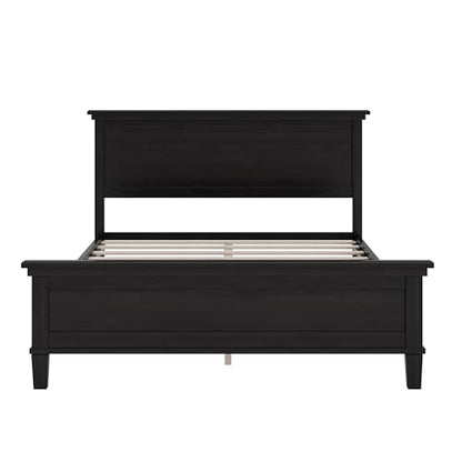 Full Size Wood Platform Bed Frame with Headboard, view 7