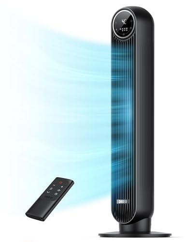 DREO Tower Fan for Bedroom, 28ft/s Velocity, Ultra Quiet Fan, 8 Speeds, view 2