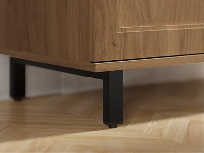 Buffet Sideboard Cabinet Farmhouse Modern 2 in 1 Storage Cabinet, view 5