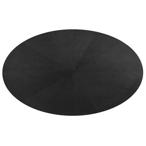 Crossroads 71Inch Oval Dining Table Solid Wood Black Finish Modern Kitchen Room Entertaining Home Furniture Quality Stylish Elegant Durable Refined Versatile