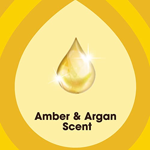 Pledge Moisturizing Wood Oil, Furniture Reviving & Protecting Conditioner and Dusting Spray, Revitalizes Wood, Sealed Leather & Laminate, Made with Mineral Oils - Amber & Argan Scent, 9.7oz, Pack of 3
