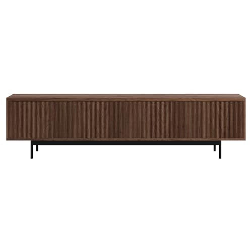 Henn&Hart 79" TV Stand for TVs up to 85", Medium Walnut, view 5